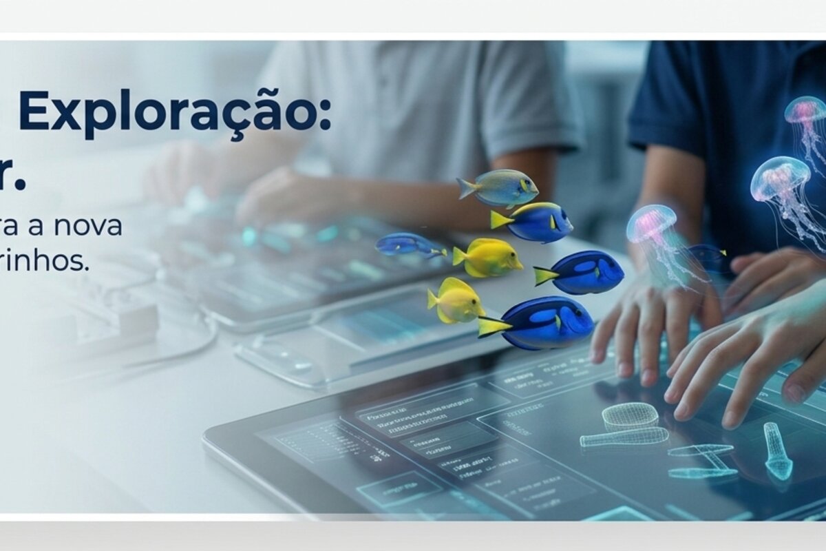Alunos em sala de aula inovadora